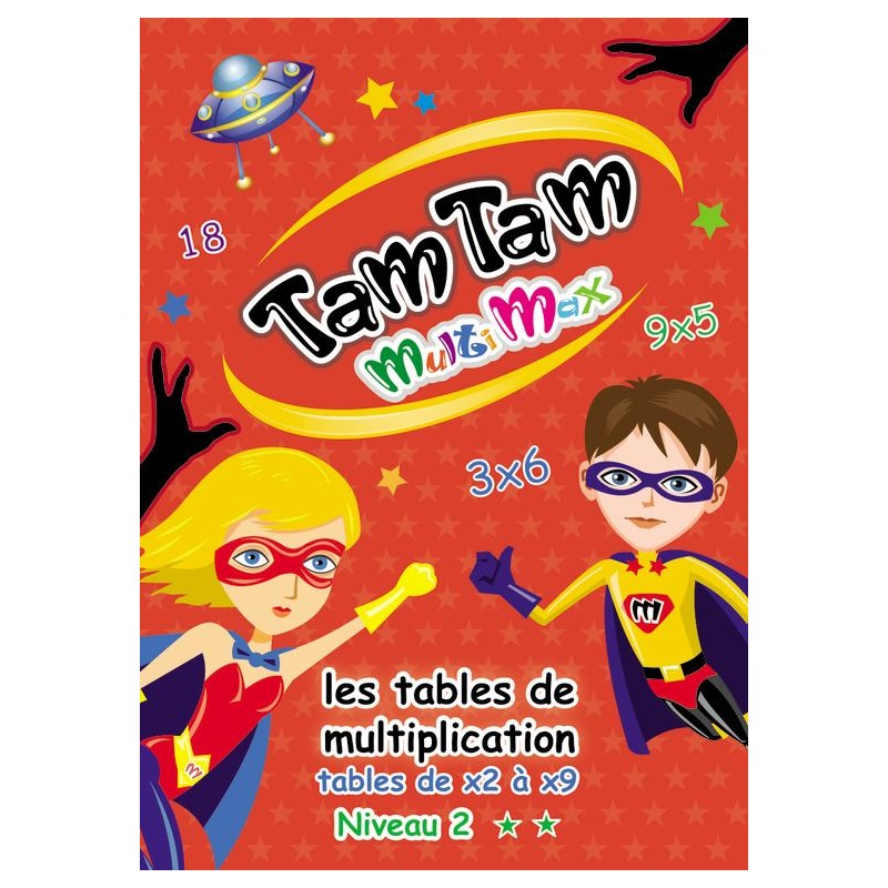 Tam Tam les tables de multiplications Multimax de x2 à x9 - BLACKROCK GAMES