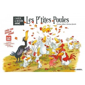 Livre Cahier de dessin Animé Les P'tites poules - Editions Animés Blink Book