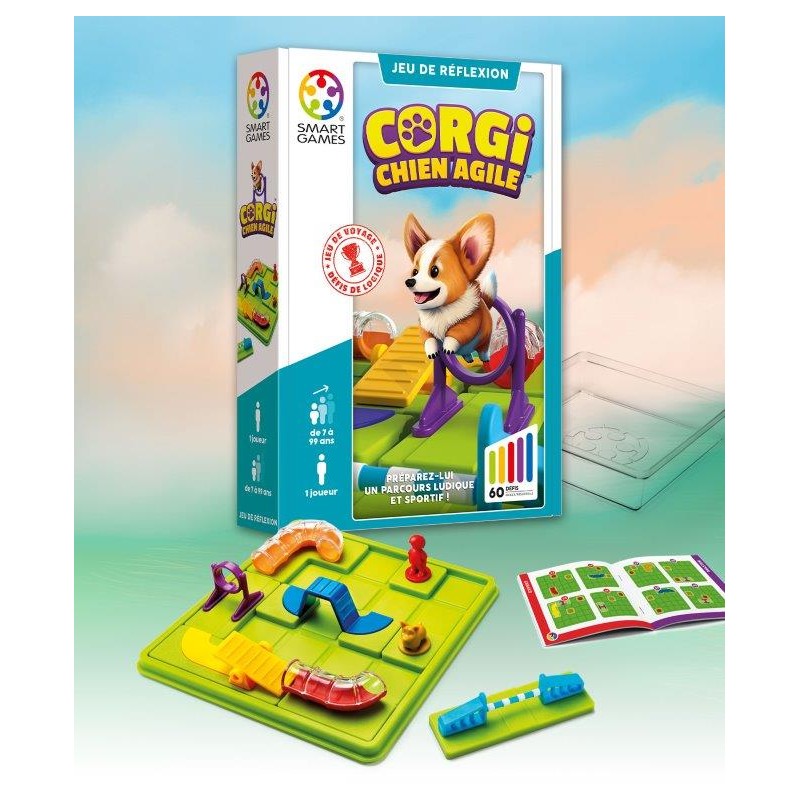 Smartgames Jeu Logique Corgi le chien Agile - Smartgames