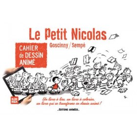 Livre Cahier de dessin Animé Le Petit Nicolas - Editions Animés Blink Book