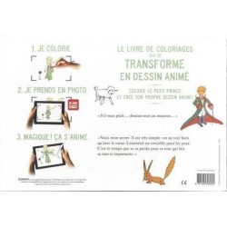 Livre Cahier de dessin Animé Le Petit Prince - Editions Animés Blink Book