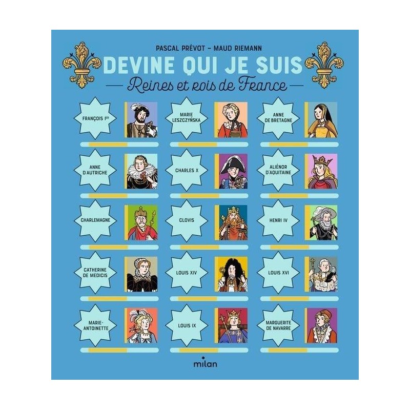 Livre Milan - Devine qui je suis Reines et Rois de France - Editions Milan