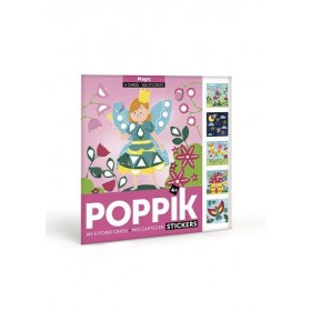 Poppik Stickers Magic 6 cartes  360 Gommettes - Poppik