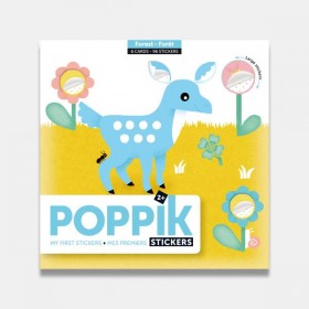 PoppiK Mes premiers Stickers en 96 Gommettes sur les animaux de Forêt - Poppik