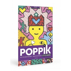 Poppik Mon poster Pop Art en 1600 Stickers Gommettes - Poppik