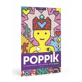Poppik Mon poster Pop Art en 1600 Stickers Gommettes - Poppik