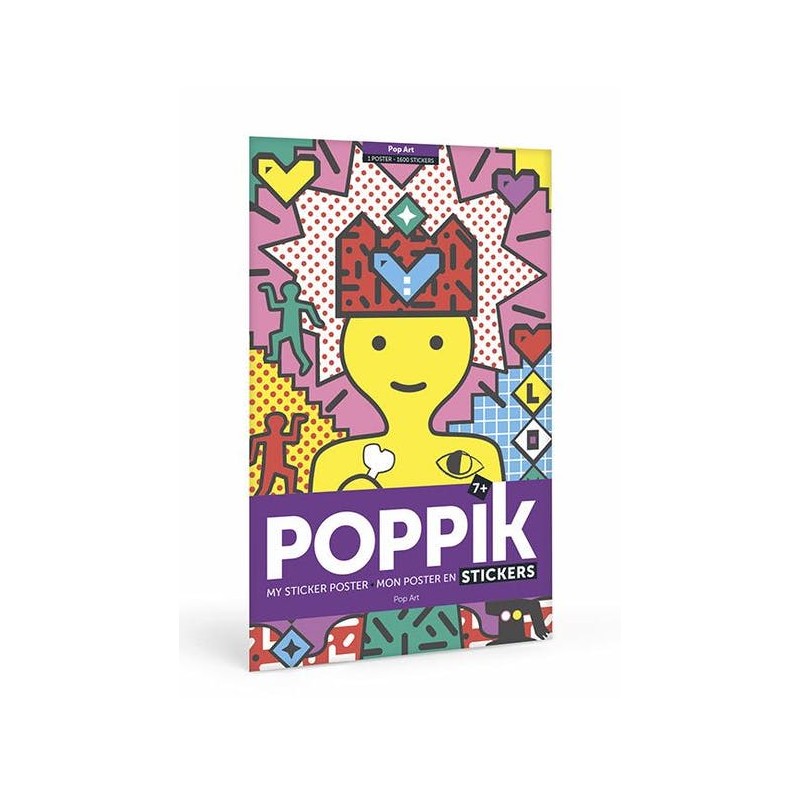 Poppik Mon poster Pop Art en 1600 Stickers Gommettes - Poppik