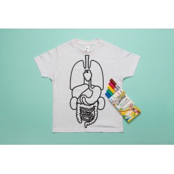 Koa Koa Colorie les organes de ton corps sur un t-shirt T:6ans - KOA KOA