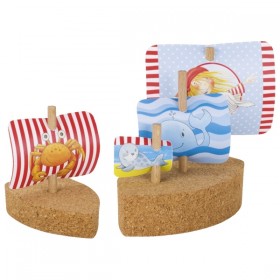 Goki Lot de 2 Petits Voilier en Liège Peggy Diggledey - Goki