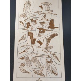 Stuka Puka Puzzle en Bois Reconnaissons les Oiseaux - Stuka Puka