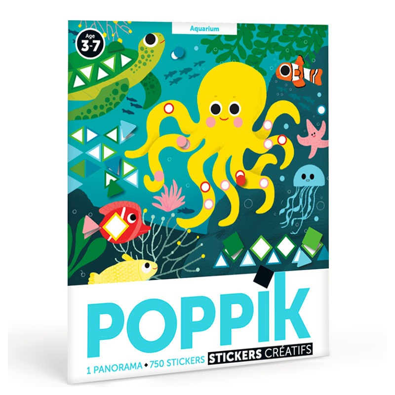 Poppik Stickers L'aquarium en 750 gommettes - Poppik