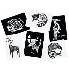 Wee Gallery Art Cards Cartes Imagier Les animaux des Bois - wee gallery