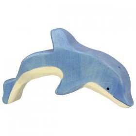 Holztiger Figurine en Bois le Dauphin sautant - Holztiger