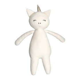 Fabelab doudou licorne blanche en Coton Biologique - Fabelab