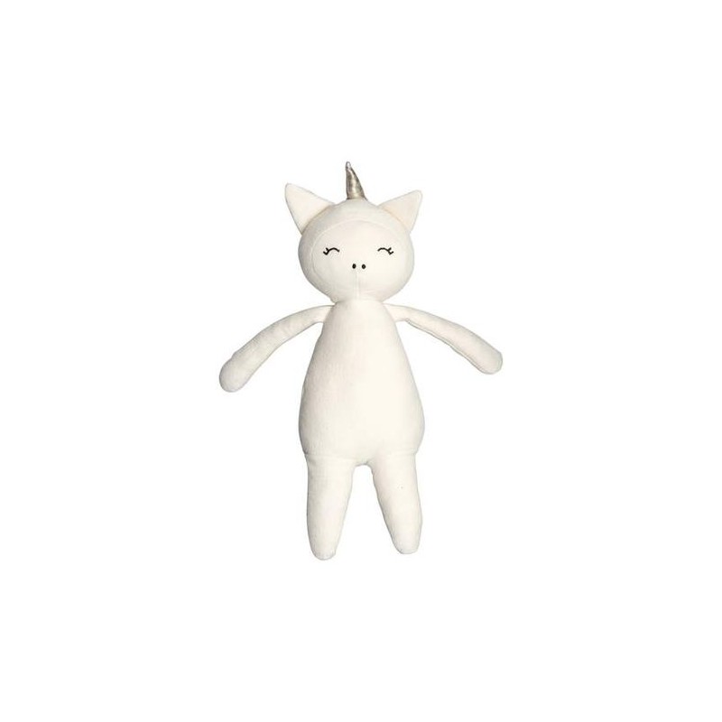 Fabelab doudou licorne blanche en Coton Biologique - Fabelab