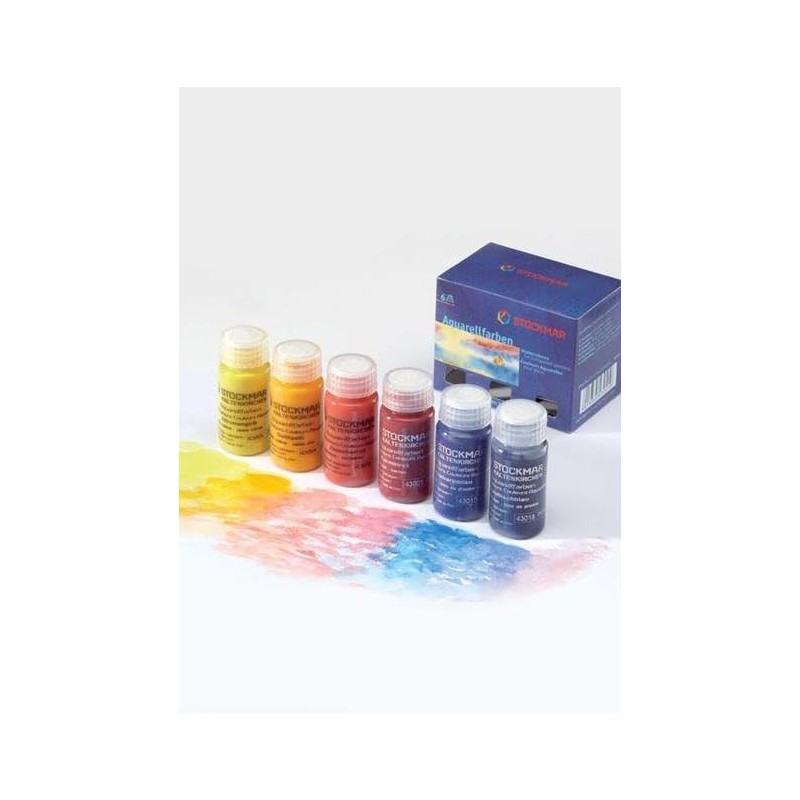 Stockmar peintures 6 couleurs de base avec cobalt 20 ml - Stockmar