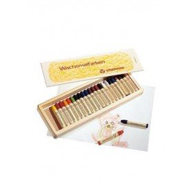 Stockmar 24 crayons de cire en coffret de Bois - Stockmar