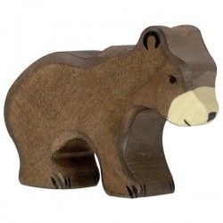 Holztiger Petit Ours Brun en Bois - Holztiger