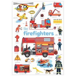 Poppik mon mini poster des pompiers en 22 stickers - Poppik