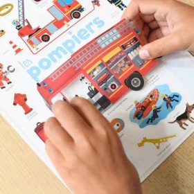 Poppik mon mini poster des pompiers en 22 stickers - Poppik