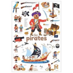 Poppik mon mini poster sur les Pirates en 30 stickers - Poppik