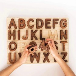 Puzzle en Bois L'Alphabet en majuscule - Oyuncak House