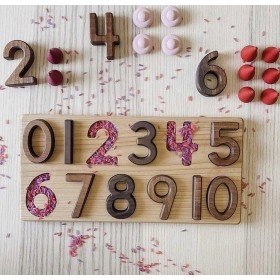 Puzzle en Bois les nombres de 0 à 10 - Oyuncak House