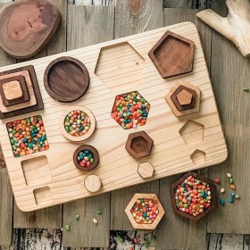 Puzzle en bois les Formes Géométriques - Oyuncak House