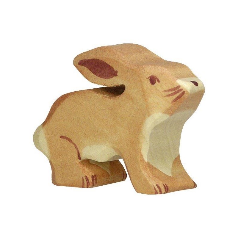 Figurine en Bois Holztiger le Petit Lapin - Holztiger