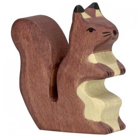 Figurine en Bois l'écureuil debout - Holztiger