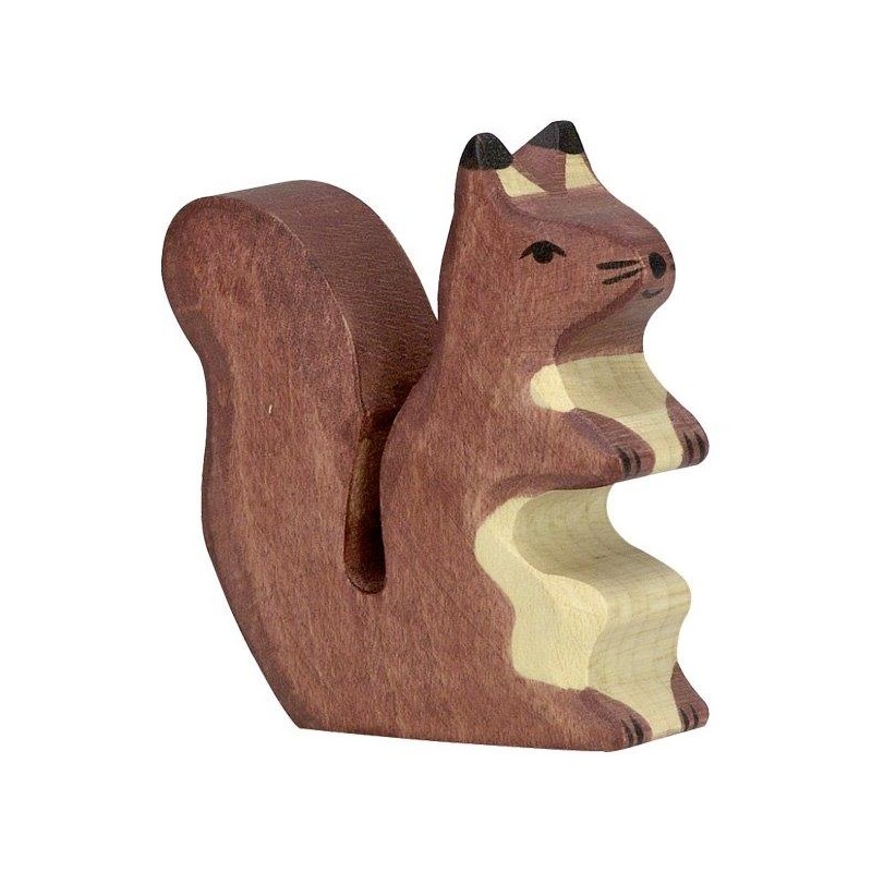 Figurine en Bois l'écureuil debout - Holztiger