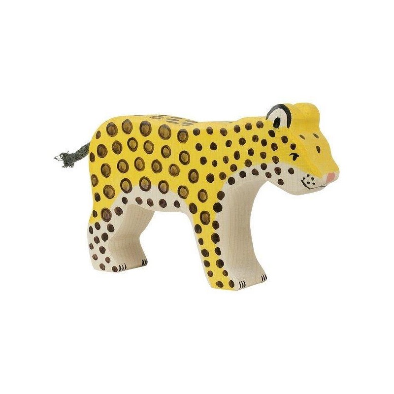 Figurine en bois Holztiger le Léopard - Holztiger