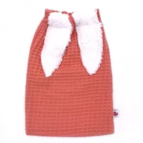 Sac à gouter lapin - Rose Corail - Nid d'abeille - BB&CO