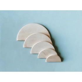 Lot de 5 demi cercles en Bois naturel - Oyuncak House