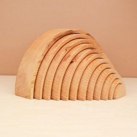 Arc en Ciel en Bois massif 12 Pcs - Oyuncak House