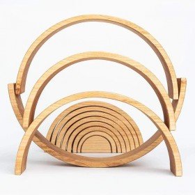 Arc en Ciel en Bois massif 12 Pcs - Oyuncak House