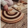 Puzzle arc en ciel en bois brut - Oyuncak House