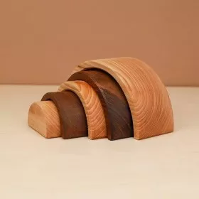 Arc en ciel en Bois Brut - Oyuncak House