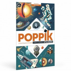 Poppik Poster en 49 Stickers sur l'Astronomie - Poppik