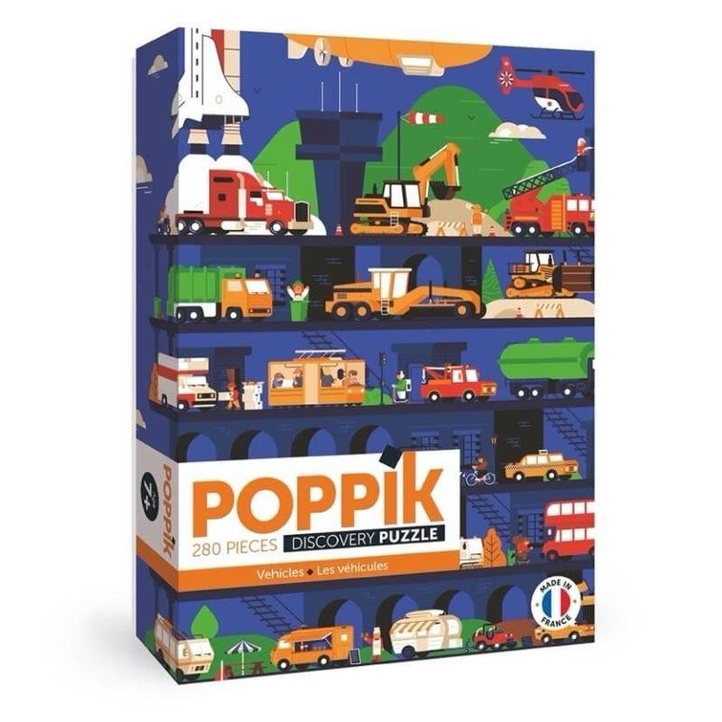 Poppik Puzzle les Véhicules 280 pièces - Poppik