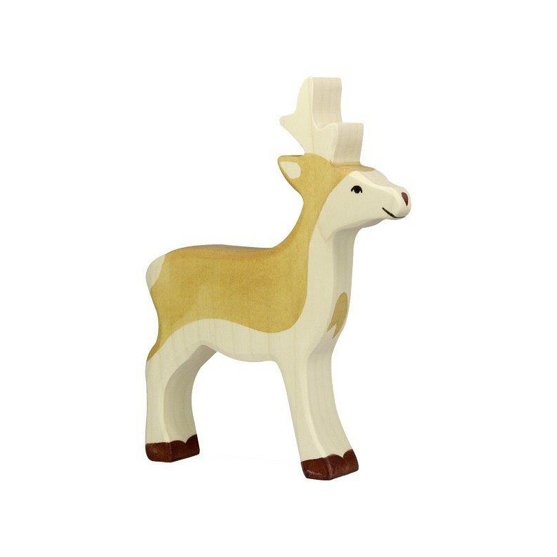 Holztiger Figurine en Bois le Jeune Cerf - Holztiger