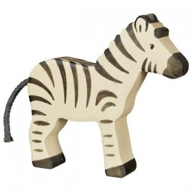 Figurine en Bois HOLZTIGER Zèbre 2 - Holztiger