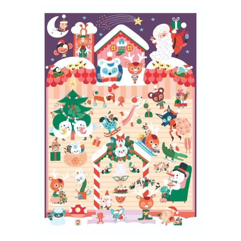 Poppik Affichette de Noel 30 Stickers - Poppik