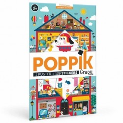 Poppik La maison de Graou 100 Stickers Gommettes - Poppik