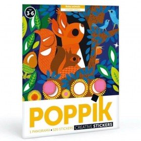 Poppik les bébés animaux 520 Stickers Gommettes - Poppik