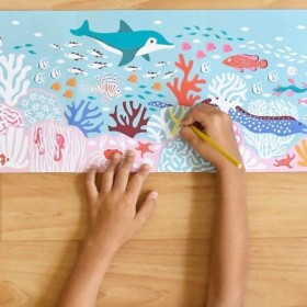 Poppik Poster à colorier les mers Tropicales - Poppik