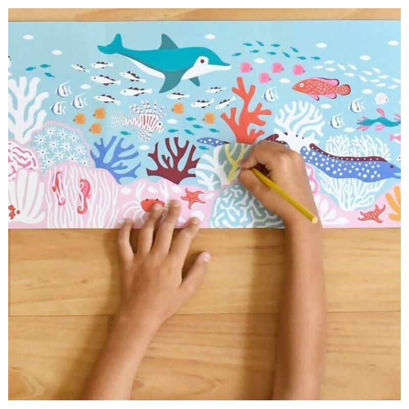 Poppik Poster à colorier les mers Tropicales - Poppik