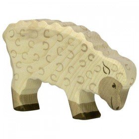 Holztiger Mouton mangeant en Bois - Holztiger