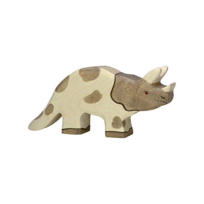 Holztiger dinosaure Triceratops en Bois - Holztiger