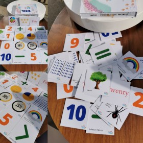 Set de 42 cartes d'apprentissages sur les mathématiques en Anglais - Teddo Play